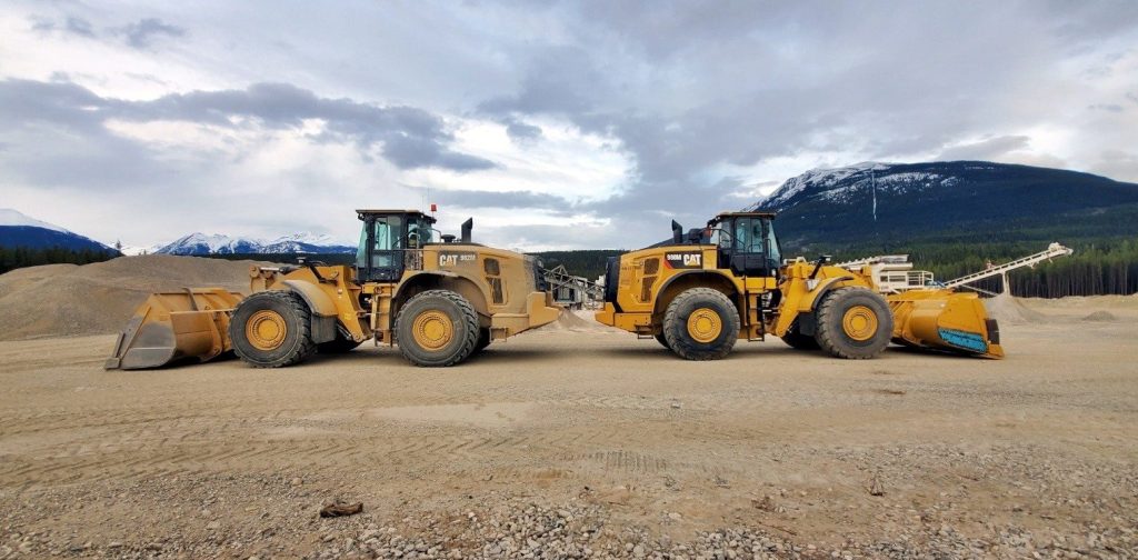 Two Dawson Civil loaders.